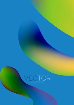 Fluid water drop shape composition abstract background. Vector illustration for イラスト素材