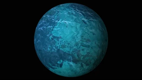 Fluid water sphere motion graphic animation, primordial world globe Stock Footage 169763865