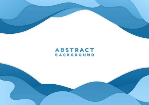 Fluid water wave layer flow concept abstract background pastel color Stock Illustration