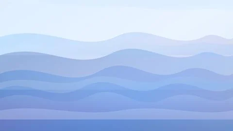Fluid Wave Gradient Background Vector Smooth Color Flow Stock Illustration