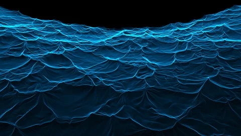 Fluid Wave Like Graphic On Alpha Channel Stock Footage 100703092