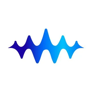 Fluid wave icon vector illustration in blue color Stock Illustration