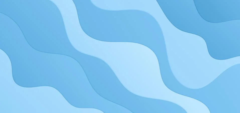 Fluid wave shape modern design blue bright color style Stock Illustration