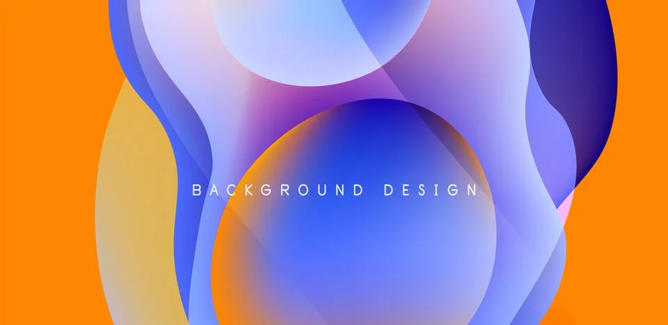 Fluid waves abstract background for covers, templates, flyers, placards Stock Illustration