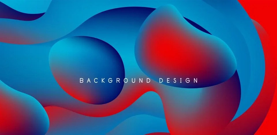Fluid waves abstract background for covers, templates, flyers, placards Illustrazione stock
