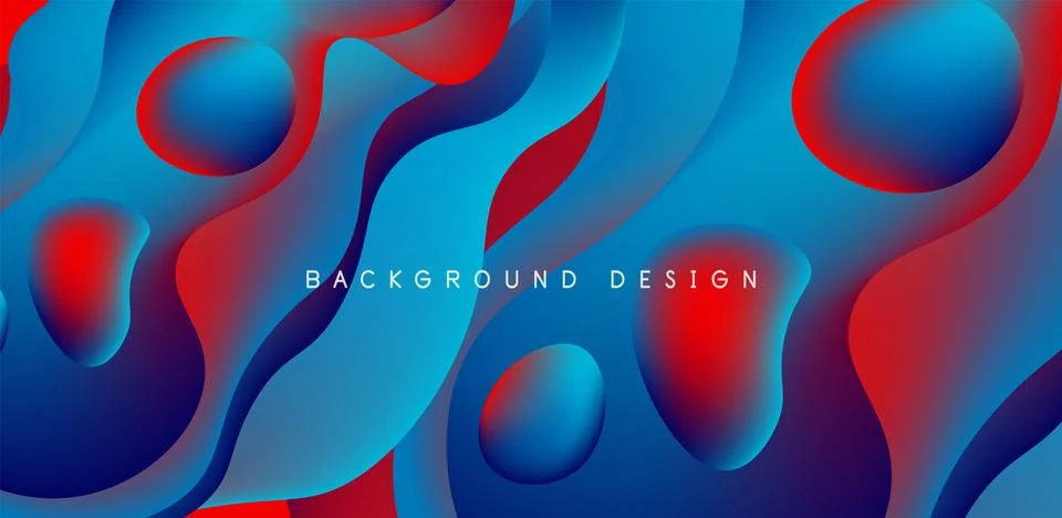 Fluid waves abstract background for covers, templates, flyers, placards Illustrazione stock