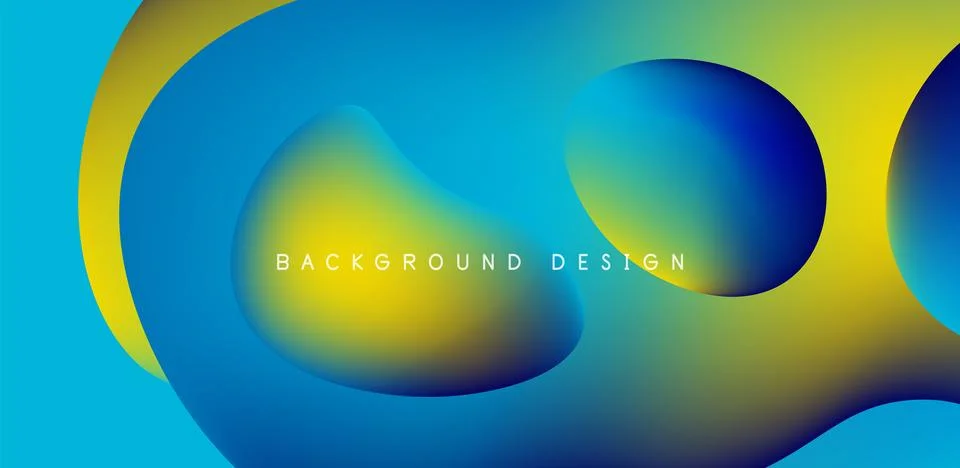 Fluid waves abstract background for covers, templates, flyers, placards Stock Illustration