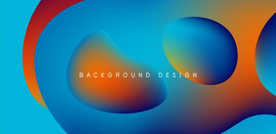 Fluid waves abstract background for covers, templates, flyers, placards Stock Illustration