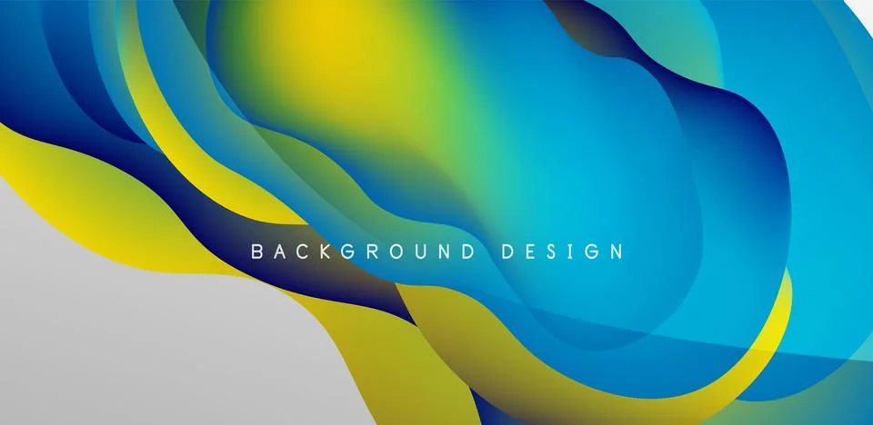Fluid waves abstract background for covers, templates, flyers, placards イラスト素材