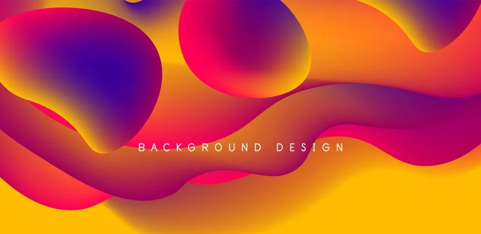 Fluid waves abstract background for covers, templates, flyers, placards イラスト素材