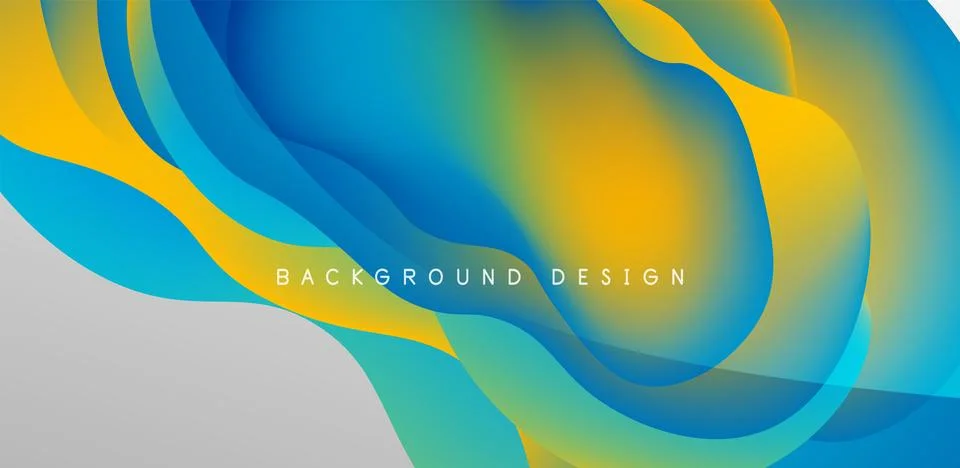 Fluid waves abstract background for covers, templates, flyers, placards 스톡 일러스트