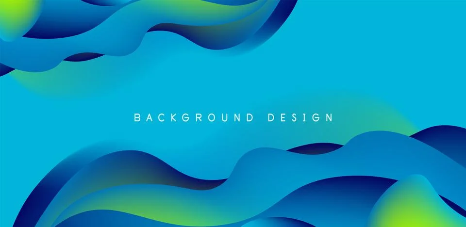 Fluid waves abstract background for covers, templates, flyers, placards イラスト素材