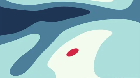 Fluid waves background, flat paper cut design Stock Footage 314746740