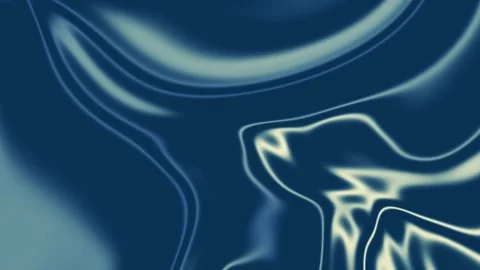 Fluid waves ripple across deep blue surface 動画素材 342152011