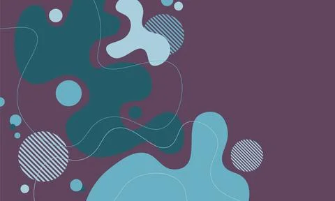 Fluid wavy colorfull spots background. Stock Illustration
