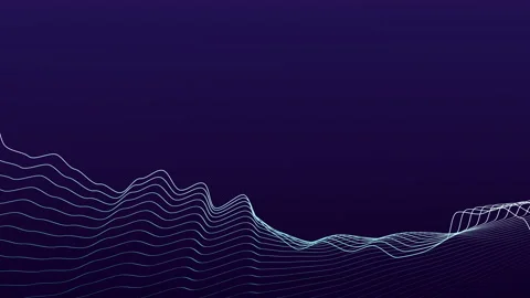 Fluid, wavy objects flowing over a static background Stock Footage 164696381