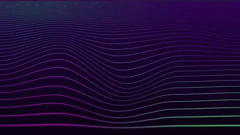 Fluid, wavy objects flowing over a static background Stock Footage 165012982