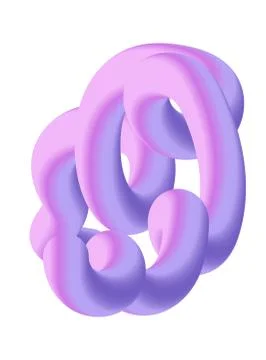 Fluid wavy pink shape background for poster banner or flyer. Liquid 3d futuri Stock Illustration