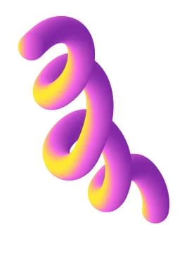 Fluid wavy purple shape background for poster banner or flyer. Liquid 3d futu Stock Illustration