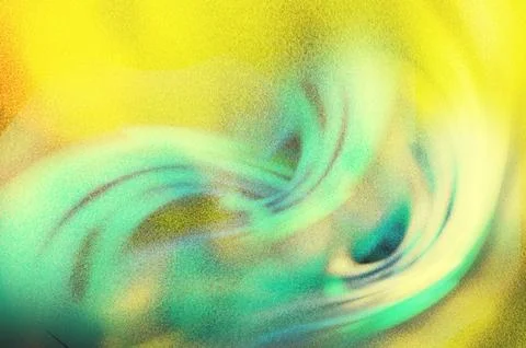 Fluid yellow and blue abstract soft grainy texture background with smooth w.. Stock Illustration