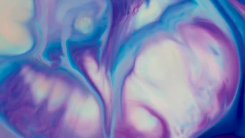 A fluidly moving abstract background with a delicate, flowing texture and a soft Vídeos de archivo 338379568