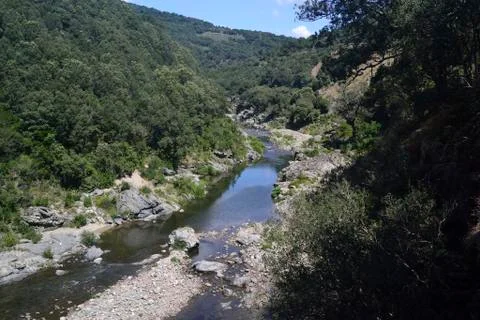 Flumendosa river, Seulo Stock Photos