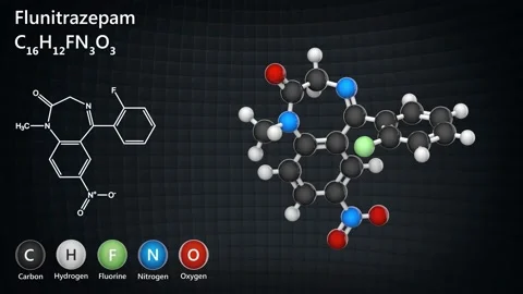 Flunitrazepam (Rohypnol). Stock Footage 154734634