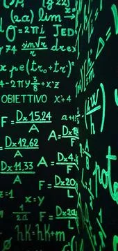 Fluo maths calculations Fotos de archivo