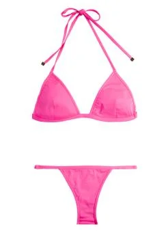 Fluor pink bikini Stock Photos