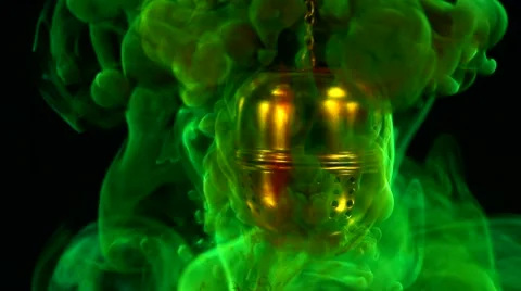 Fluorescein in a tee egg Stock Footage 62727714