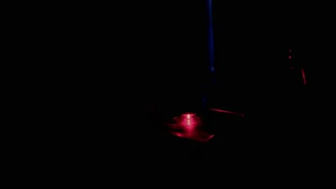 Fluorescence microscopy red Video stock 219694244