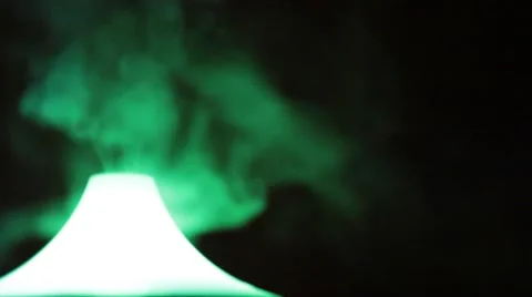 Fluorescent aroma lamp, night Stock Footage 56090348