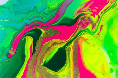 Fluorescent artwork ripple texture for home decoration. Stock Illustration