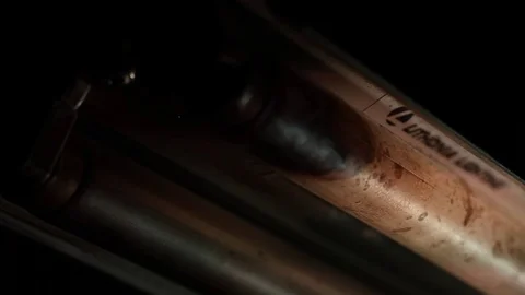 Fluorescent basement light Stock Footage 70295177