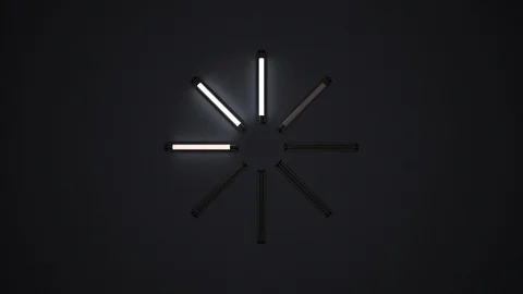 Fluorescent buffering (top view) Stock Footage 99536240