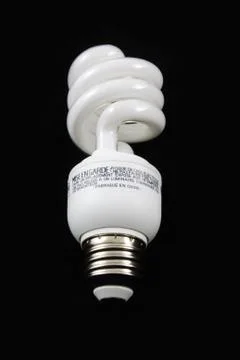 Fluorescent bulb vertical Foto stock