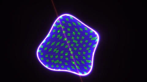 Fluorescent cell division under microscope. Stock Footage 336695105