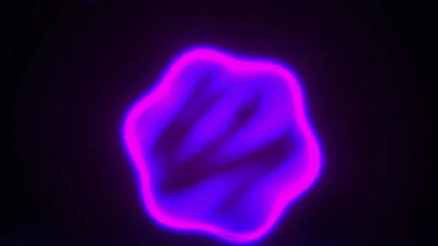 Fluorescent cell structures under microscope. Stock Footage 336228809