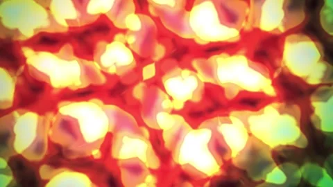 Fluorescent Cells Under Microscope Closeup. Stock Footage 334664419