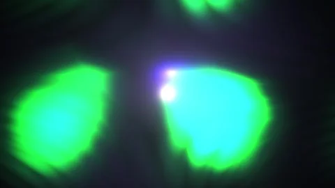Fluorescent Cells Under Microscope Closeup. Stock Footage 334682934