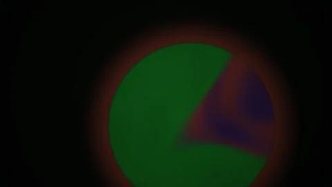 Fluorescent Cells Under Microscope Closeup. Stock Footage 335108396