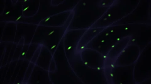 Fluorescent Cells Under Microscope Closeup. Stock Footage 340015628