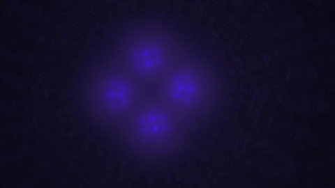 Fluorescent Cells Under Microscope Lens. Stock Footage 334186486