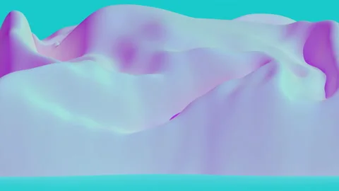 Fluorescent cloth surface animation. Neon color gradient visuals. Stock Footage 148817232