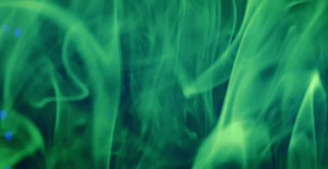 Fluorescent Dye Diffusing in Water Under UV Light Macro Stock Footage 314129581