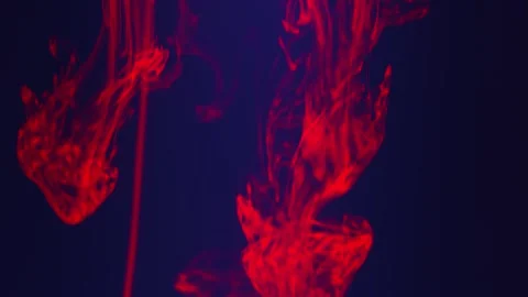 Fluorescent Dye Diffusing in Water Under UV Light Macro 60fps Stock Footage 314170314