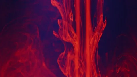 Fluorescent Dye Diffusing in Water Under UV Light Macro 60fps Stock Footage 314170342