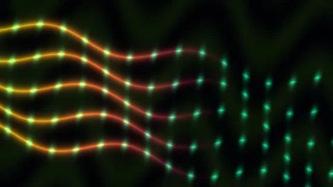 Fluorescent Fluid Turbulence Background Seamless Loop Stock Footage 342357083