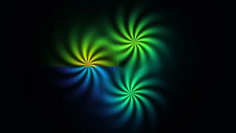 Fluorescent fluid turbulence background shows swirling Stock Footage 342394453