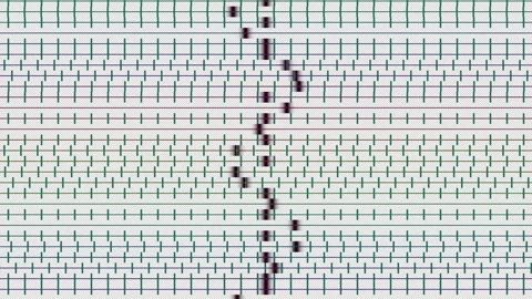 Fluorescent Glitch Grid Background Seamless Loop Stock Footage 341756665